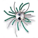 Swarovski Crystal May Birthstone Flower Brooches And Pins