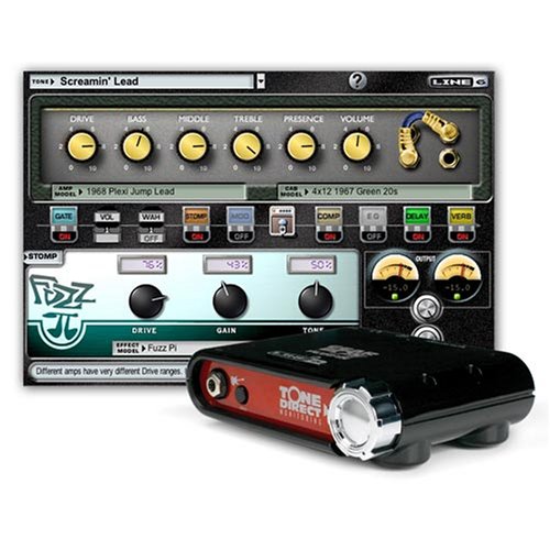 Line 6 GearBox Silver Bundle with Toneport D.I. USB Recording Interface