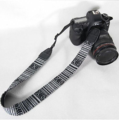 Vallcent Simple Striped Pattern Camera Neck Shoulder Strap / Camera Strap for Nikon, Canon, or Other DSLR