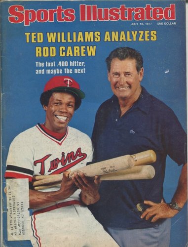 Rod Carew & Ted Williams 1977 Sports Illustrated Magazine