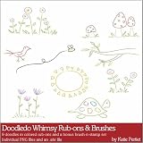 Photoshop Brushes - Doodledo Whimsy Rub Ons and Brushes