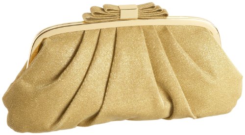 Menbur Pleated Metallic Clutch