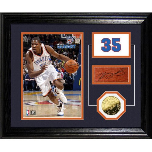 Highland Mint Oklahoma City Thunder Kevin Durant Facsimile Signature Photo Mint 10 X 12