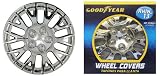 Goodyear GY-WC2013-1229 13'' Chrome and Lacquer ABS Plastic Universal Wheel Cover Set - Pack of 4