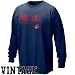 Nike Cleveland Indians Navy Blue Looping Liner Long Sleeve Vintage T-shirt