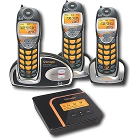 Vonage VDV21-CVR - Wireless VoIP phone - DECT 6.0 + 2 one some-more handset(s)