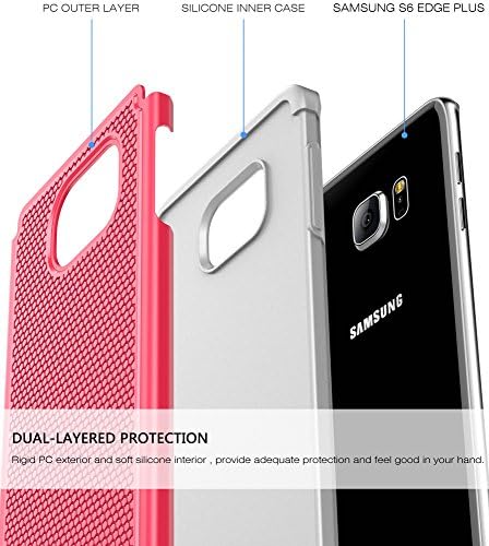 S6 Edge Plus case, iTronic Galaxy S6 Edge Plus - Double Tone Dual Layer Hybrid Defender Case for Samsung Galaxy S6 Edge Plus