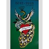 Ed Hardy Teal Peacock Happiness 2012/2013 2 Year Pocket Planner Calendar