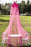 Butterfly Craze &reg; Girls Hot Pink Princess Play Tent and Bed Canopy