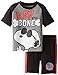 Peanuts Little Boys' Snoopy Short Sleeve Tee and Jersey Short 2-Piece Set