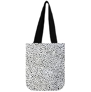 ... Leopard Skin Pattern Cotton canvas Reusable Market Grocery Tote Bag