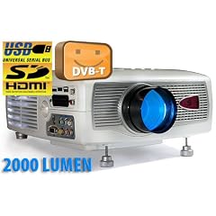 FULL DVB-T LCD HDMI BEAMER PROJEKTOR 2000 LUMEN HD