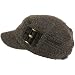 514a3zYAWwL. AA75  Woven buckle Thick Cadet Military Castro Hat Cap Gray