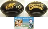 Randall Cunningham Signed Eagles Black Logo Roadster Football
