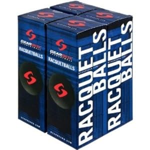 GearBox Racquetballs - Black 4 Boxes of 3 Balls