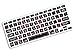 DHZ Rose Hear with Big Font Black Keyboard Cover Skin for MacBook Air 13 and MacBook Pro 13