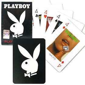 Playboy Black Deck Playing Cards Featuring Magazine Covers, Single Deck