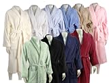100% Egyptian Cotton Bath Robe - Large & Small - Black - Large