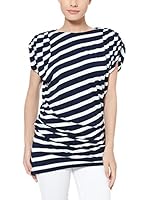 The Jersey Dress Company Blusa 3340 (Azul / Blanco)