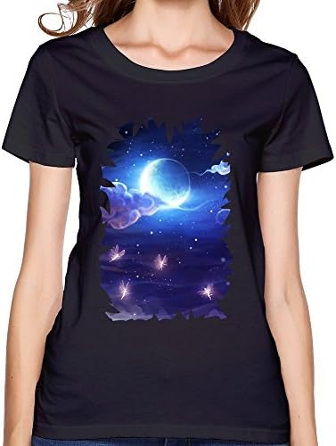 Women Tee Moon Dance Size XL Black