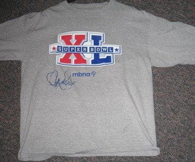 Jerome Bettis Steelers Signed Super Bowl XL T-Shirt JSA - Men's NFL T-Shirts