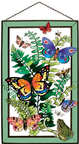 Joan Baker Designs AP362 Botanical Glass Art Panel, 10 by 16-Inch