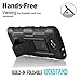 LG Ultimate 2 Case, Starshop Full Protection Dual Layers Hybird Case with Kickstand and Locking Belt Swivel Clip Black