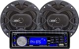 Boss Audio 658CK CD/MP3 Receiver/Speaker Package System Bundle