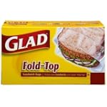 Glad Fold-Top Sandwich Bags, 180-Count (Pack of 6)