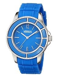 Versus by Versace Womens SGM040013 Tokyo Stainless Steel Light Blue Dial Luminous Hands Watch