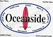 Oceanside, San Diego County Vinyl Surfing Decal Bumper Sticker for Cars, Trucks, Notebooks (North Jetty, South Jerry, DMJ's, Short St., Cassidy St., The Pier, Buccaneer, Croswaithe St.)