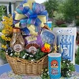Crazy Cat Gift Basket : Basket Theme BIRTHDAY : Bow Style Elegant Hand Tied Bow