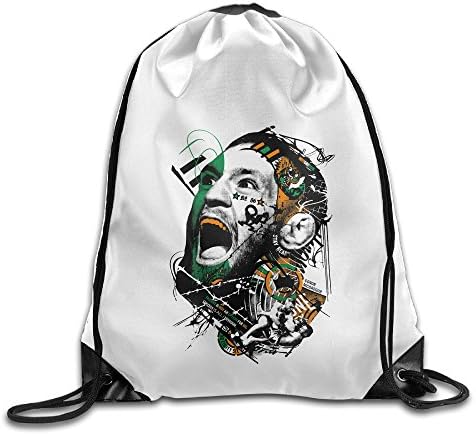 Custom Full Bloom Life Casual Drawstring Backpack White