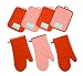 Burnt Orange Solid-color Oven Mitten