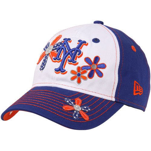 New Era New York Mets Preschool Girls' Daisy Dots Hat - Royal-White