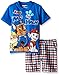 Paw Patrol Little Boys' Toddler 2 Piece T-Shirt and Shorts Set, Blue, 4T