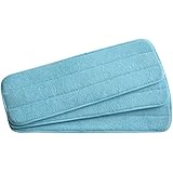 Sinland Microfiber Mop Refill Mop Replacement Cleaning Pads Reveal Mop Household Mop Microfiber Dust Pad 3 Pack 5.1 Inchx16.5 Inch Blue