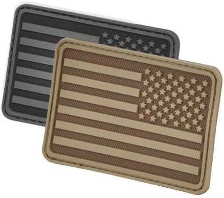 Hazard 4 Bags: USA Flag (Right Arm) Morale Patch - Black (Qty:1pc)