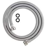 LDR 504 1225 Washing Machine High Pressure Stainless Steel Reinforced Inlet Hose, 6-Foot