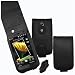 IMOOVE - Etui Housse Flip en Cuir pour HTC TOUCH HD + Clip ceinture amovible