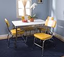 5pc Birmingham Retro Dining Set - Yellow