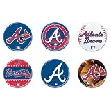 Atlanta Braves Button 6 Pack 1.75"