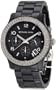 Michael Kors Watches Ladies Black Ceramic Runway with Glitz (Black)