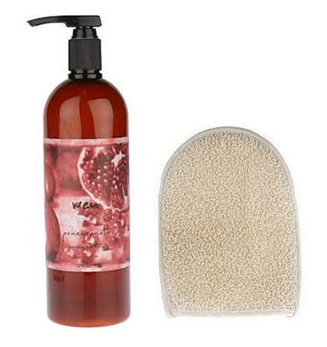 WEN By Chaz Dean Pomegranate Body Cleansing Creme with Loofah