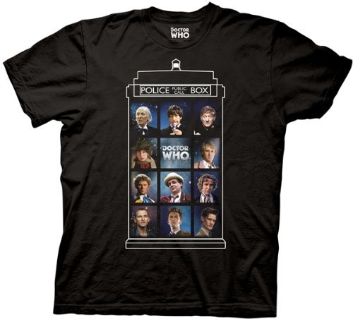 Doctor Who Men's 50 Years, 11 Doctors T-Shirt
