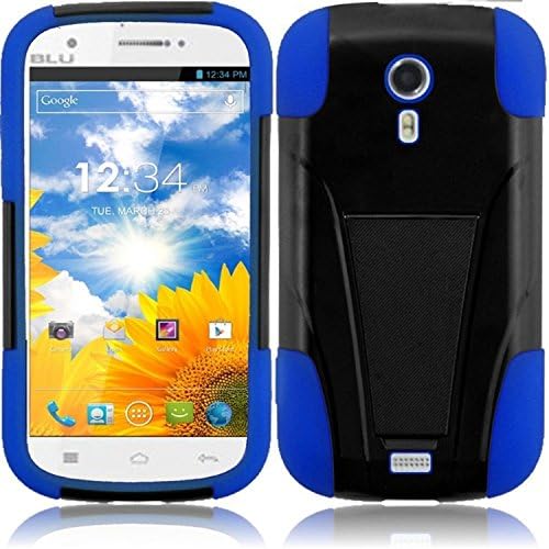 HRW T-Stand Case compatible with Blu Studio 5.0 ,Black/Blue