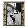 Beaded Bronze Under Glass Frame - 4x6"