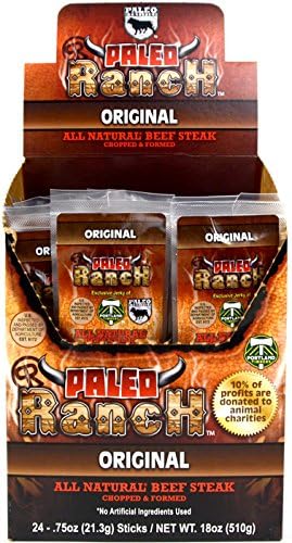 Grass-fed Beef Jerky, Paleo, Beef Steak Original Flavor, 0.75 Oz (6 Pack)