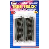 HO True-Track 18 Radius 1 2 Curve (4) by Atlas Model Railroad