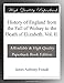 Books : History of England from the Fall of Wolsey to the Death of Elizabeth. Vol. II.